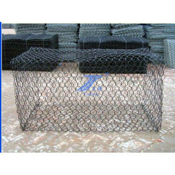 2X1X1m 8X10cm Abertura Gaiola De Arame Hexagonal Gabion Gaiolas